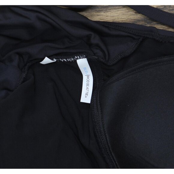 Bleu By Rod Beattie Plus Size One Piece Plunge Plunging Neck Swimsuit Black 16W - Picture 3 of 6